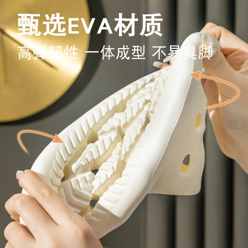 2023 New Women's Bathroom Hollow Slippers Indoor Anti-slip Couple Soft-feel Shower Slippers for Men Wholesale HK21