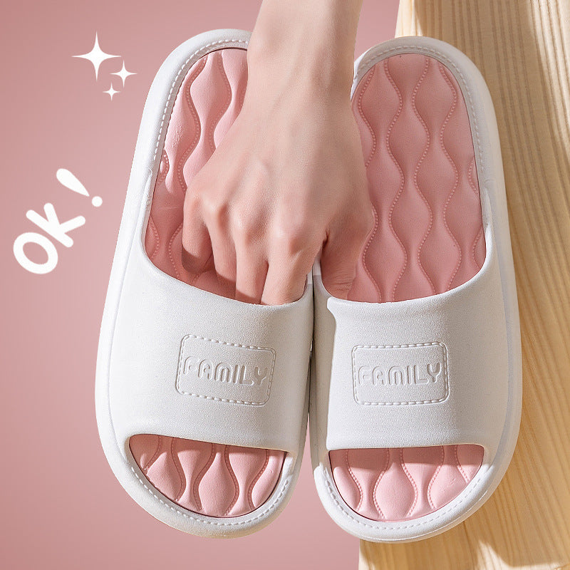 2024 New Men's Outdoor Indoor Household Couple Thick Soles Bathroom Anti-slip Slippers for Women  HK15