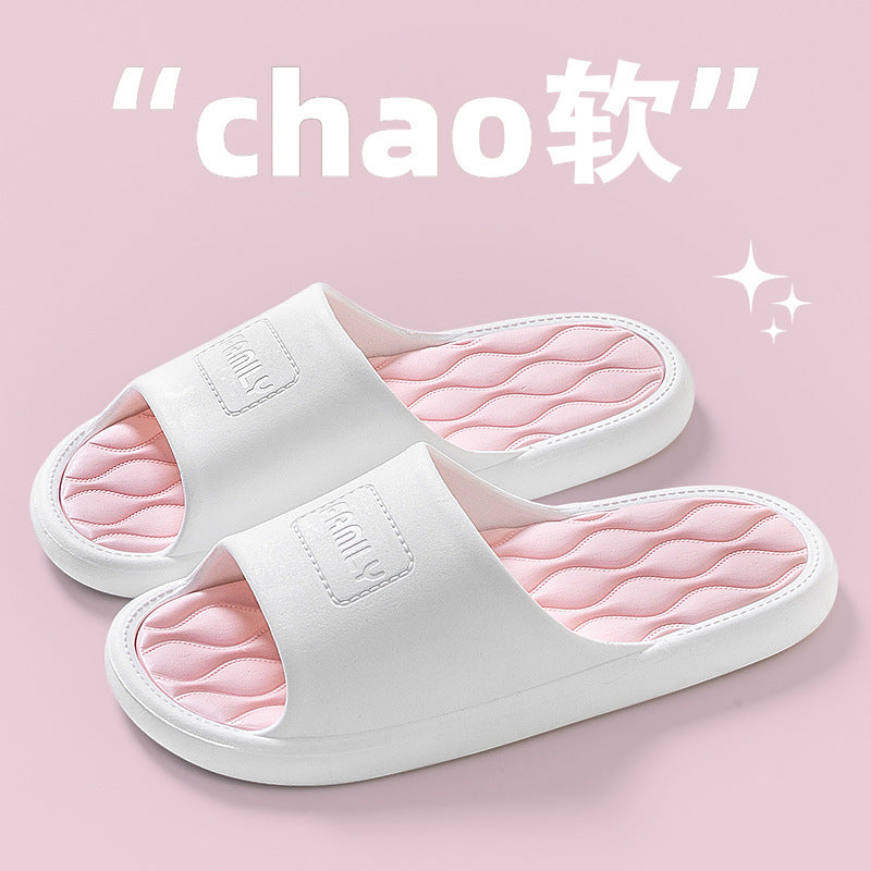 2024 New Men's Outdoor Indoor Household Couple Thick Soles Bathroom Anti-slip Slippers for Women  HK15