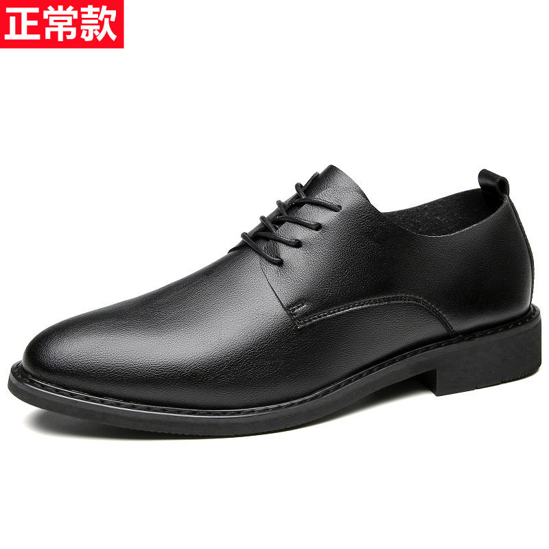 2024 New Spring and Summer Dress Leather Shoes with Inner Height Increase, Business and Casual Men's Shoes
