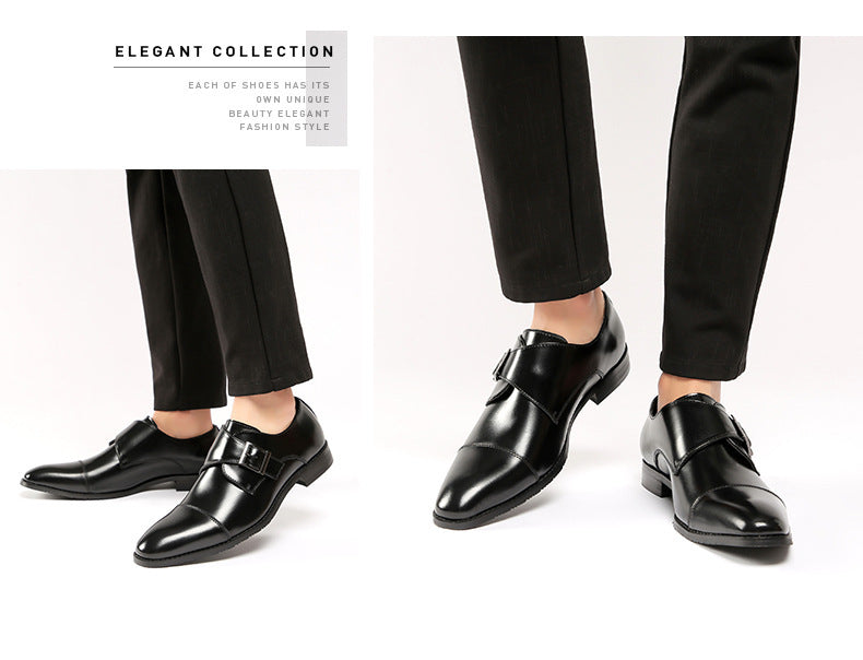 Japanese-style 2024 New Genuine Leather Business Leather Shoes for Men British-style Formal Gentleman's Single Shoes for Office Profess HK64