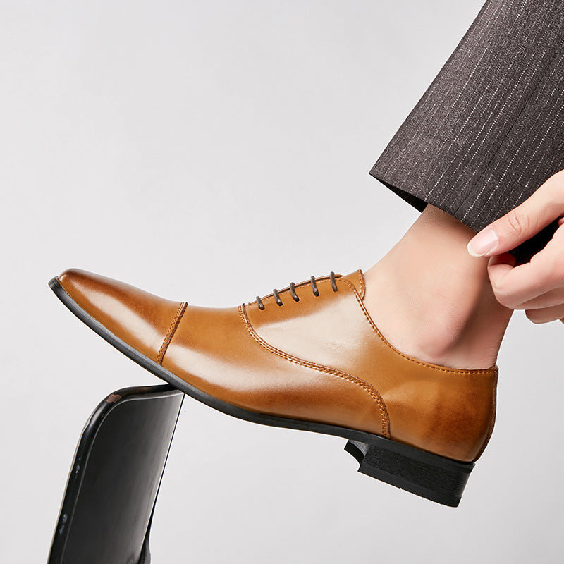 YUZ30 Formal leather shoes with soft comfort sole