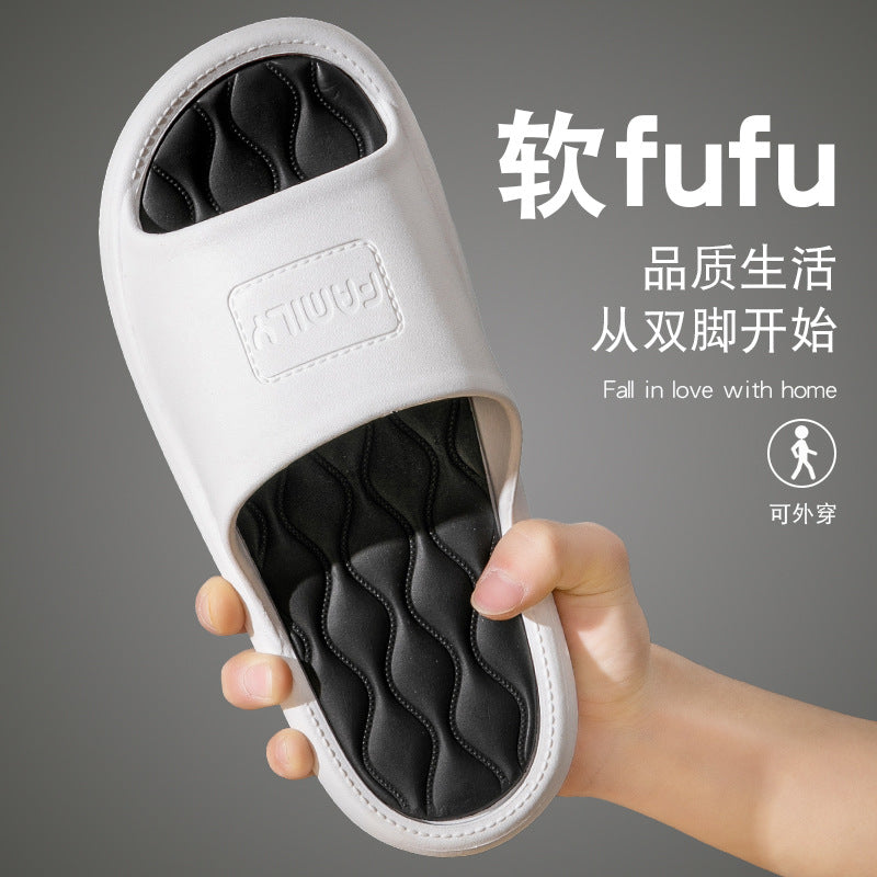 2024 New Men's Outdoor Indoor Household Couple Thick Soles Bathroom Anti-slip Slippers for Women  HK15