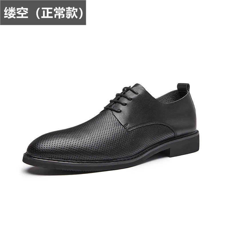 2024 New Spring and Summer Dress Leather Shoes with Inner Height Increase, Business and Casual Men's Shoes
