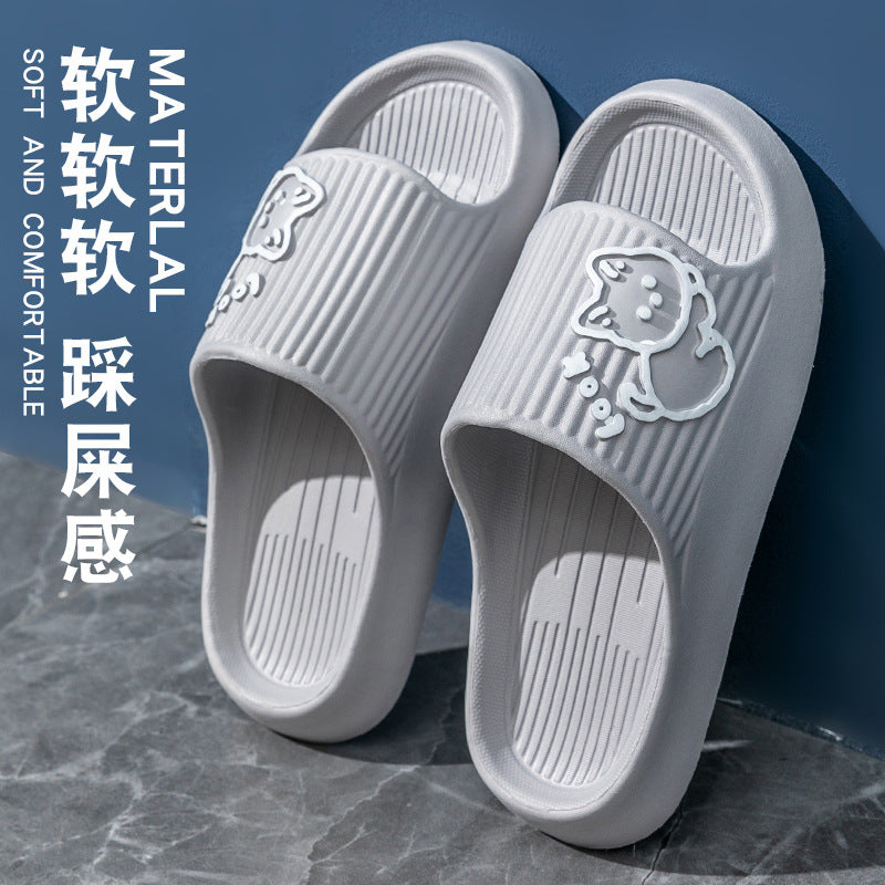 2024 New Men's Outdoor Indoor Household Couple Thick Soles Bathroom Anti-slip Slippers for Women  HK15