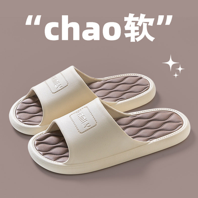 2024 New Men's Outdoor Indoor Household Couple Thick Soles Bathroom Anti-slip Slippers for Women  HK15