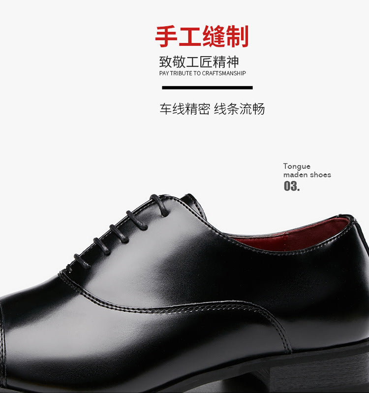 2024 New Japanese Business Genuine Leather Formal Shoes Men's Laced Officer Wedding Shoes Three-piece Toe Oxford British Style HK82