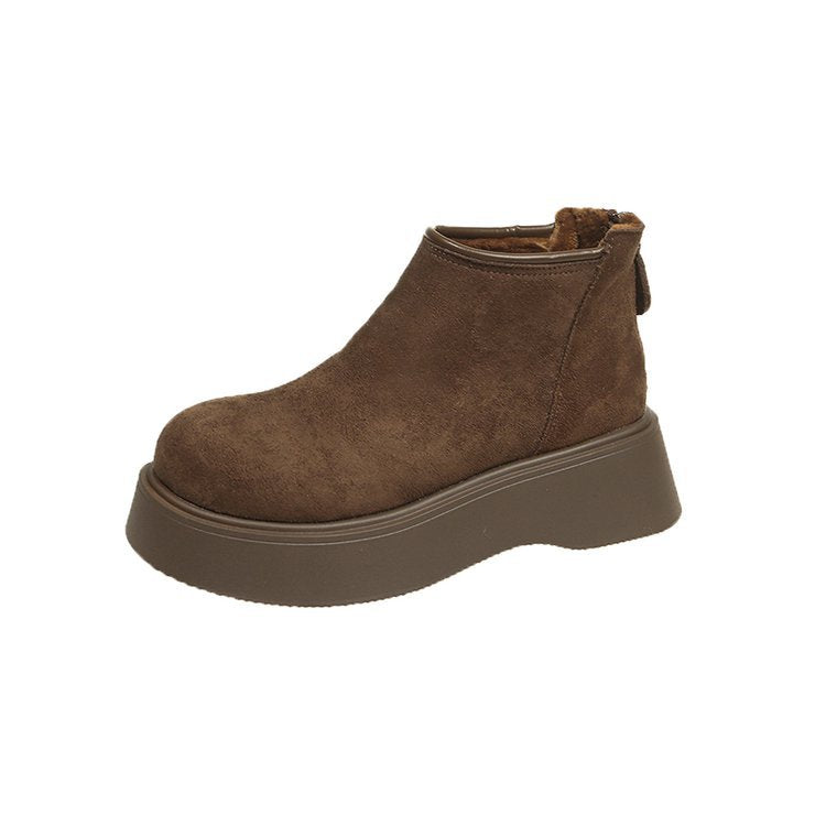 Platform Height-increasing Women's Birkenstocks Dr.Martens 2024 New Fall Winter Fleece-lined Snow Boots Short Boots Winter Shoes  HK36