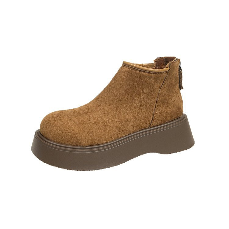 Platform Height-increasing Women's Birkenstocks Dr.Martens 2024 New Fall Winter Fleece-lined Snow Boots Short Boots Winter Shoes  HK36