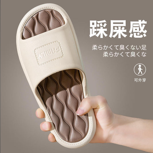 Summer New Men's Outdoor Indoor Household Couple Thick Soles Bathroom Anti-slip Slippers for Women  HK23
