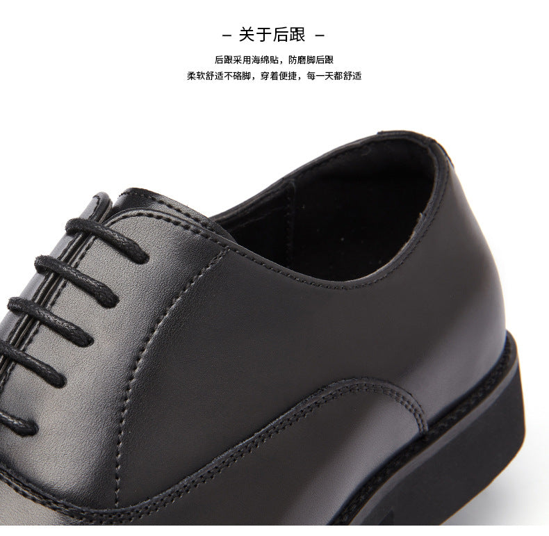 Japanese-style Soft-soled Business Genuine Leather Formal Shoes for Men Pointed-toe Lace-up Wedding Shoes Three-piece Toe Oxford Shoes HK110