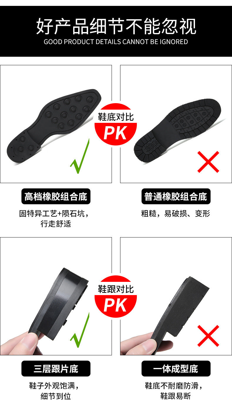 Men's 2024 New British Japanese Style Three-piece Toe Business Formal Laced Gentleman Office Work Derby Shoes  HK115