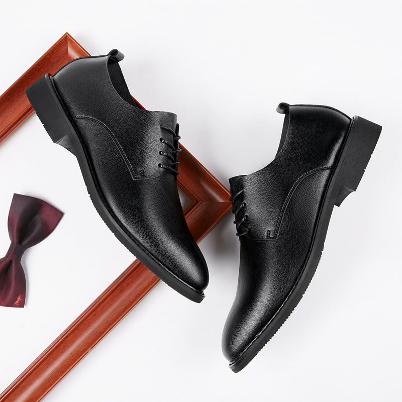 2024 New Spring and Summer Dress Leather Shoes with Inner Height Increase, Business and Casual Men's Shoes HK84