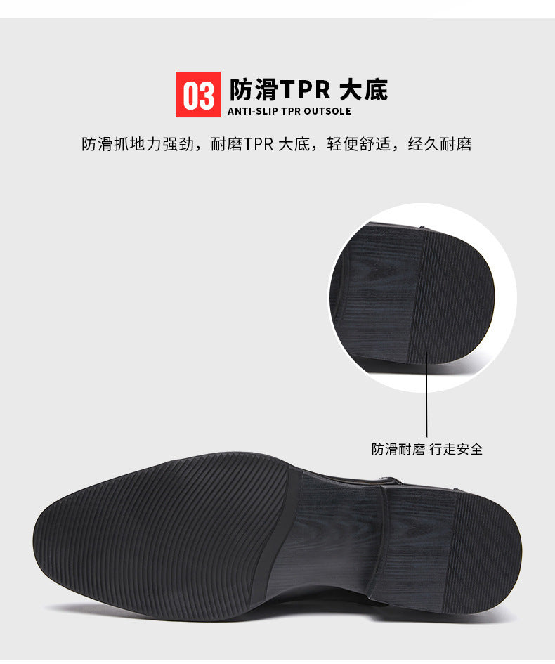 British 2024 New Spring Summer Patent Leather Shiny Men's Shoes Three-piece Toe Business Formal Oxford Youth Wedding  HK63